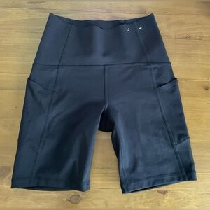 Xersion Black Bike Shorts High-Rise Stretch Fit